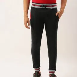 campus sutra Men Striped Straight Track Pants-picture-40