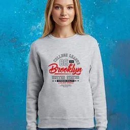 buythattrendz Women Typographic Print Regular Fit Sweatshirt -picture-11