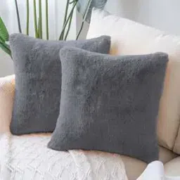 luxehome international Pack of 2 Square Shape Microfiber Cushion Covers-picture-18