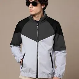 roughster trykar Men Colourblock Slim Fit Track Jacket-picture-46