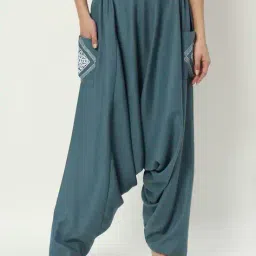 9rasa Women Printed Salwar with Elasticated Waist  image 1