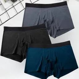 xqsee Men Pack of 3 Trunks with Elasticated Waist-picture-27