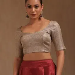 soch Women Embroidered Back Open Blouse -picture-15