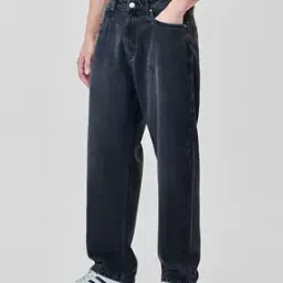 Men Washed Baggy Jeans-image-72