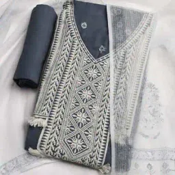 mbz.in by meena bazaar Women Self-design Unstitched Dress Material image 1