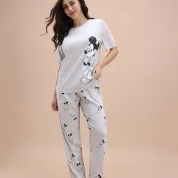 zivame Women Cartoon T-Shirt and Pyjamas Set-picture-20