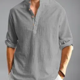 Men Slim Fit Short Kurta-image-69