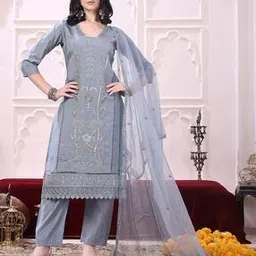 berrylicious Women Embroidery Straight Kurta Set-picture-18