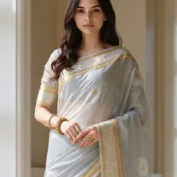 ri-wah Women Banarasi Saree with Woven Motifs -picture-25