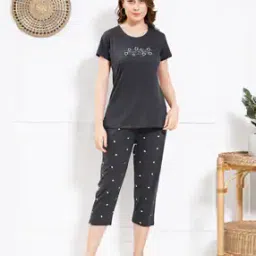 quira Women Printed T-Shirt & Pyjamas Set-picture-43
