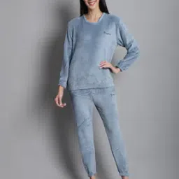 jinfo Women Printed T-shirt & Pyjamas Set-picture-51
