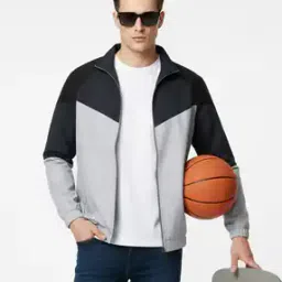 neonomad Men Colourblock High-Neck Zip-Up Track Jacket-picture-14