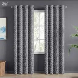 haus & kinder  Midnight Willow Jacquard Door Curtain-picture-25
