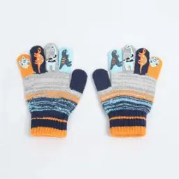 max Boys Knit Dino Print Gloves-picture-46