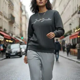 buda jeans co Women Printed Regular Fit Sweatshirt image 1