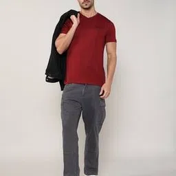 Men Regular Fit Cargo Pants-image-12