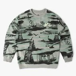 yb dnmx Boys Jurassic World Print Boxy Fit Sweashirt-picture-17