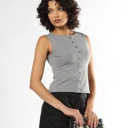 Women Fitted Round-Neck Top-image-71