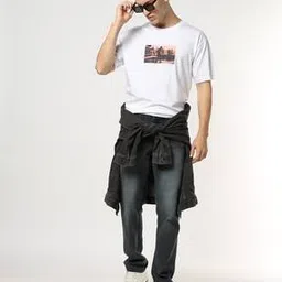 Mid-Wash Slim Fit Jeans-image-33
