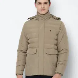 allen solly Quilted Bomber Jacket with Flap Pocktes-picture-43