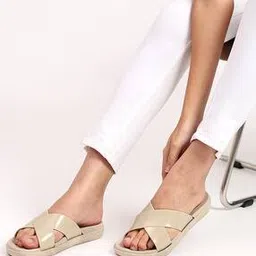 cassiey Women Criss-Cross Slip-On Slides-picture-45