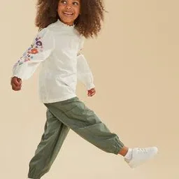 mothercare Girls Timeless Crafts Tencel Parachute Cargo Trousers-picture-31