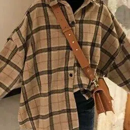 Women Checked Oversized Fit Shirt-image-58