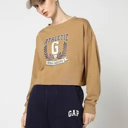 gap Women Typographic Print Boxy Fit Round-Neck Sweatshirt-picture-14