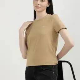 tommy hilfiger Women Regular Fit Crew-Neck T-Shirt-picture-35