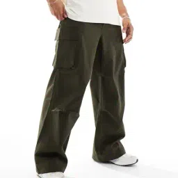 asos design Men Relaxed Fit Baggy Cargo Pants image 1