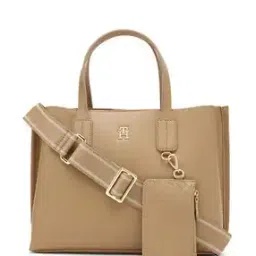 tommy hilfiger Women Tote Bag with Detachable Strap & Pouch-picture-27