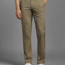louis philippe Men Slim Fit Flat Front Pants-picture-25