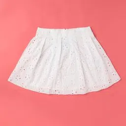 wotnot by azorte Schiffli Embroidered Cotton Skirt-picture-17