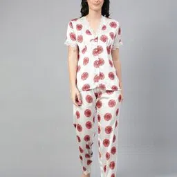 kotty Floral Print Shirt & Pyjamas Set-picture-32