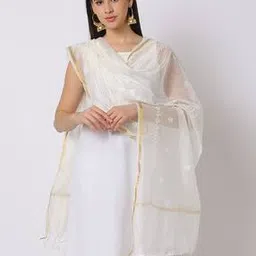 avaasa mix n' match Embroidered Dupatta with Tassels-picture-33