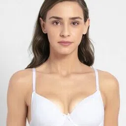 jockey 1245 UnderWired Padded Super Combed Cotton Elastane Stretch Medium Coverage Multiway Styling T-Shirt Bra with Detachable Straps-picture-31