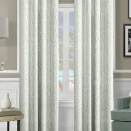 Set of 2 Leaf Print Window Curtians-image-61