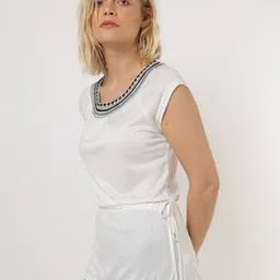 Top with Embroidered Neckline-image-21