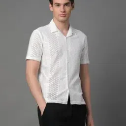 voroxy x ag Men Crochet Relaxed Fit Shirt-picture-48