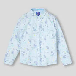 kb team spirit Boys Tropical Print Regular Fit Shirt-picture-22