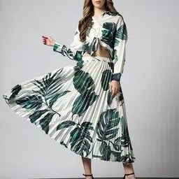 outryt by azorte Pleated Satin Skirt-picture-15