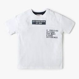 lee cooper Boys Typographic Print Relaxed Fit Round-Neck T-Shirt-picture-7