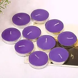 aromaticfables Set of 25 Round Shaped Lavender Scented Tealight Candles-picture-21