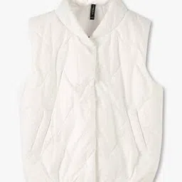 Girls Quilted Sleeveless Puffer Jacket-image-52