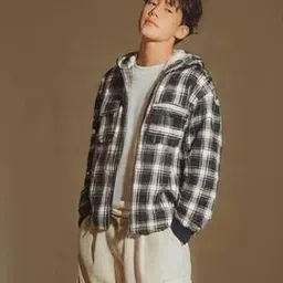 the fashion hub Men Regular Fit Checks Jacket-picture-19