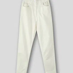 Girls Paperbag Straight Fit Jeans-image-83