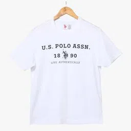 u.s. polo assn. Brand Print Crew-Neck T-shirt-picture-37