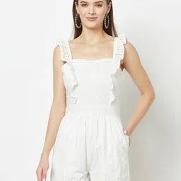 crimsoune club Square-Neck Sleeveless Playsuit-picture-14