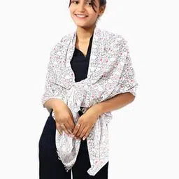 vi looks Women Floral Print Stole with Tassels-picture-19