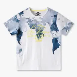 lee cooper Boys Typographic Print Round-Neck T-Shirt-picture-53
